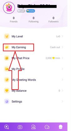 Chamet my earning